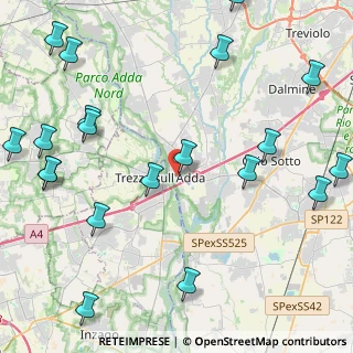 Mappa Via Giuseppe Milanesi, 24042 Capriate San Gervasio BG, Italia (5.922)