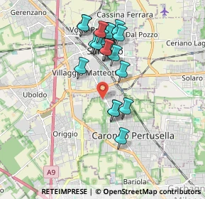 Mappa Vicolo Pasteur, 21042 Caronno Pertusella VA, Italia (1.6535)