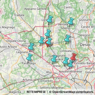 Mappa Vicolo Pasteur, 21042 Caronno Pertusella VA, Italia (7.02083)