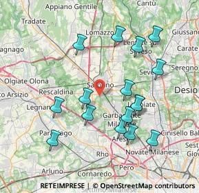 Mappa Vicolo Pasteur, 21042 Caronno Pertusella VA, Italia (7.59875)