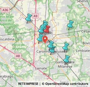 Mappa Vicolo Pasteur, 21042 Caronno Pertusella VA, Italia (2.72364)