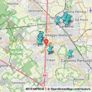 Mappa A9 Lainate - Chiasso, 21040 Uboldo VA, Italia (1.69143)