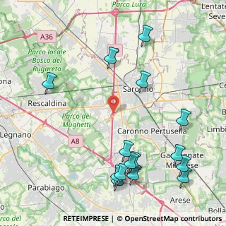 Mappa A9 Lainate - Chiasso, 21040 Uboldo VA, Italia (5.26067)