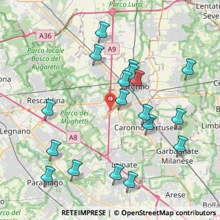 Mappa A9 Lainate - Chiasso, 21040 Uboldo VA, Italia (4.48111)