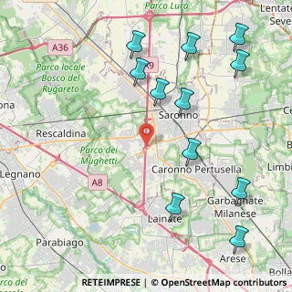 Mappa A9 Lainate - Chiasso, 21040 Uboldo VA, Italia (4.98909)