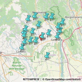 Mappa Piazza IX Agosto, 13060 Roasio VC, Italia (6.936)