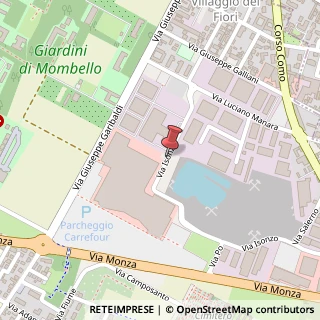 Mappa Centro Commerciale Carrefour di, Via Isonzo, 20812 Limbiate MB, Italia, 20812 Limbiate, Monza e Brianza (Lombardia)