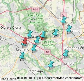 Mappa Centro Commerciale, 20027 Rescaldina MI, Italia (3.55583)