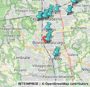 Mappa Via Leonardo Da Vinci, 20813 Bovisio-Masciago MB, Italia (2.26412)