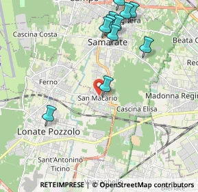 Mappa Via Fabbro, 21017 Samarate VA, Italia (2.32273)