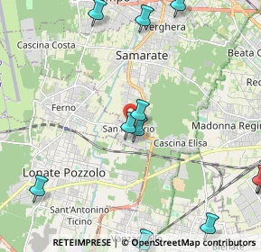 Mappa Via Fabbro, 21017 Samarate VA, Italia (2.78727)