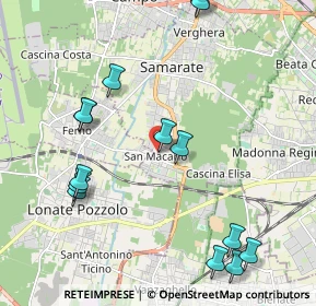Mappa Via Fabbro, 21017 Samarate VA, Italia (2.44)