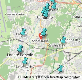 Mappa Via Fabbro, 21017 Samarate VA, Italia (2.28)