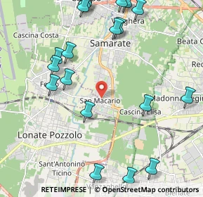 Mappa Via Fabbro, 21017 Samarate VA, Italia (2.694)