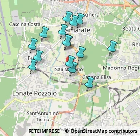 Mappa Via Fabbro, 21017 Samarate VA, Italia (1.602)
