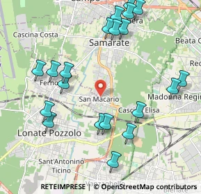 Mappa Via Fabbro, 21017 Samarate VA, Italia (2.3435)