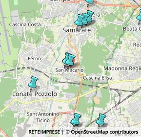 Mappa Via Fabbro, 21017 Samarate VA, Italia (2.46929)