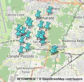 Mappa Via Fabbro, 21017 Samarate VA, Italia (1.538)