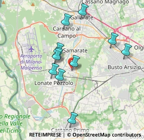 Mappa Via Fabbro, 21017 Samarate VA, Italia (3.38455)