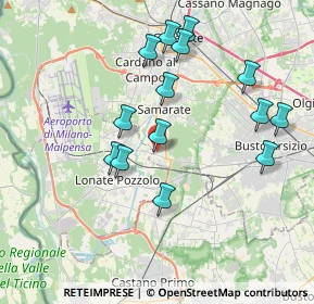 Mappa Via Fabbro, 21017 Samarate VA, Italia (3.74)