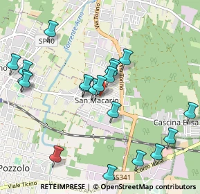 Mappa Via Fabbro, 21017 Samarate VA, Italia (1.047)