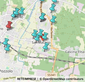 Mappa Via Fabbro, 21017 Samarate VA, Italia (1.149)