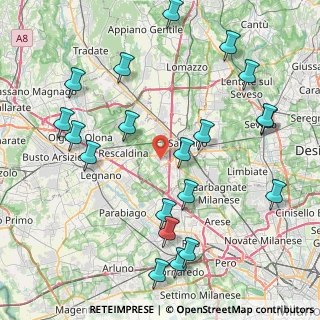 Mappa Via Pietro Madonini, 21040 Uboldo VA, Italia (9.773)