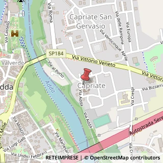 Mappa Piazza Vittoria, 4, 24042 Capriate San Gervasio, Bergamo (Lombardia)
