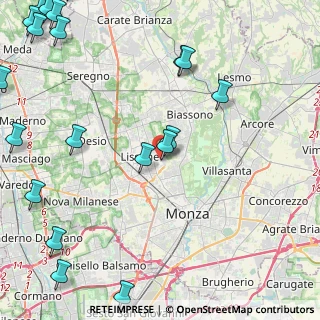 Mappa Via Bruno Buozzi, 20851 Lissone MB, Italia (6.7465)