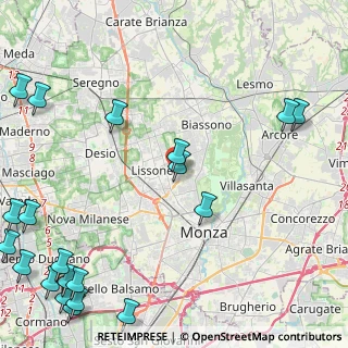 Mappa Via Bruno Buozzi, 20851 Lissone MB, Italia (6.915)