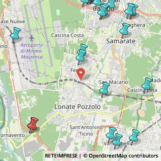 Mappa Via Armando Diaz, 21010 Ferno VA, Italia (3.4325)