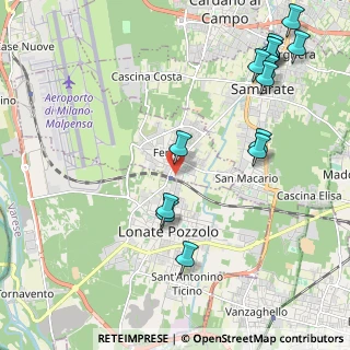 Mappa Via Armando Diaz, 21010 Ferno VA, Italia (2.60857)