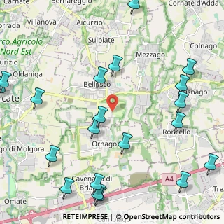 Mappa Via del Borgo, 20882 Bellusco MB, Italia (2.925)