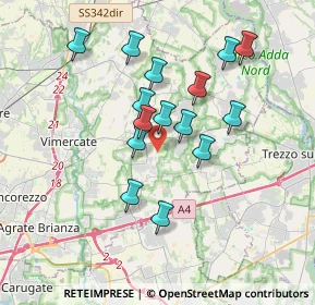 Mappa Via del Borgo, 20882 Bellusco MB, Italia (3.11533)