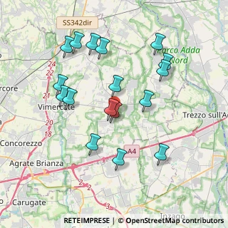 Mappa Via del Borgo, 20882 Bellusco MB, Italia (3.77588)