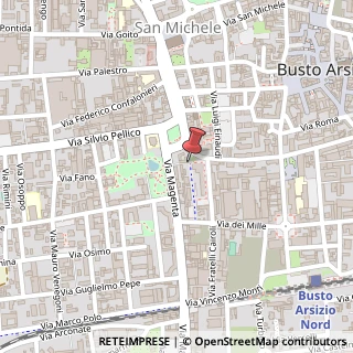 Mappa Via Giuseppe Mazzini, 21bis, 21052 Busto Arsizio VA, Italia, 21052 Busto Arsizio, Varese (Lombardia)