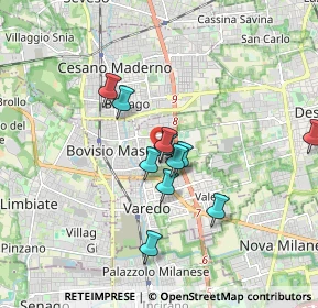 Mappa Via Alcide De Gasperi, 20813 Bovisio-Masciago MB, Italia (1.4)