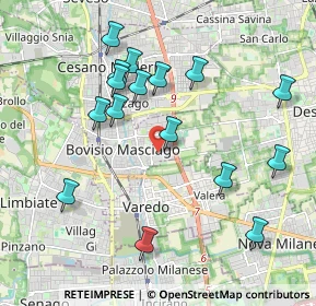 Mappa Via Alcide De Gasperi, 20813 Bovisio-Masciago MB, Italia (2.01625)