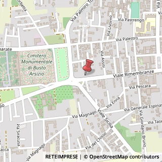 Mappa Viale delle Rimembranze, 60, 21052 Busto Arsizio, Varese (Lombardia)
