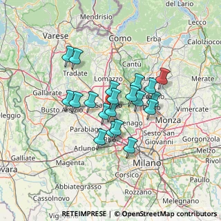 Mappa Vicolo Euclide, 21042 Caronno Pertusella VA, Italia (10.218)