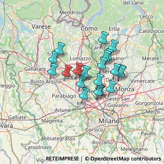 Mappa Vicolo Euclide, 21042 Caronno Pertusella VA, Italia (10.559)