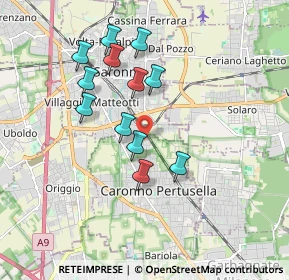 Mappa Vicolo Euclide, 21042 Caronno Pertusella VA, Italia (1.6125)