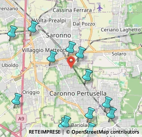 Mappa Vicolo Euclide, 21042 Caronno Pertusella VA, Italia (2.64923)