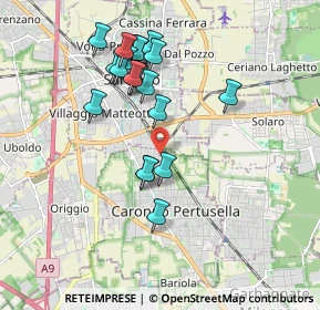 Mappa Vicolo Euclide, 21042 Caronno Pertusella VA, Italia (1.74)