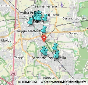 Mappa Vicolo Euclide, 21042 Caronno Pertusella VA, Italia (1.782)