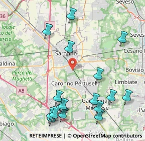 Mappa Vicolo Euclide, 21042 Caronno Pertusella VA, Italia (5.05941)