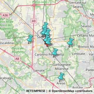 Mappa Vicolo Euclide, 21042 Caronno Pertusella VA, Italia (2.37364)