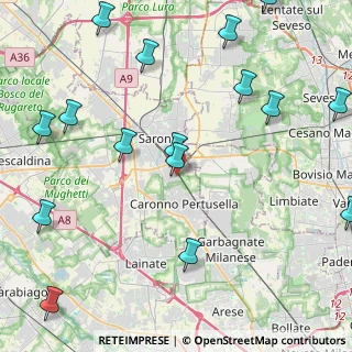Mappa Vicolo Euclide, 21042 Caronno Pertusella VA, Italia (5.6875)