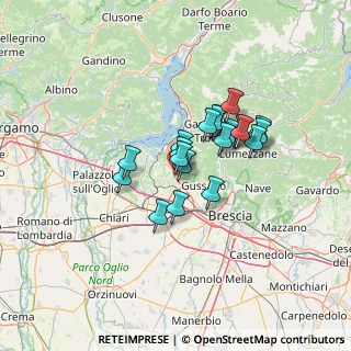 Mappa Via la Pira, 25050 Passirano BS, Italia (9.5445)