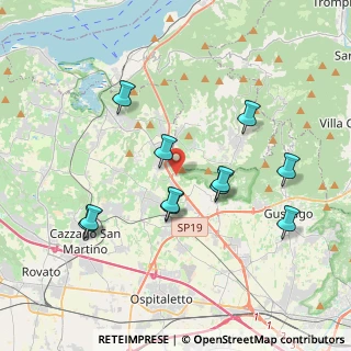Mappa Via la Pira, 25050 Passirano BS, Italia (3.66455)